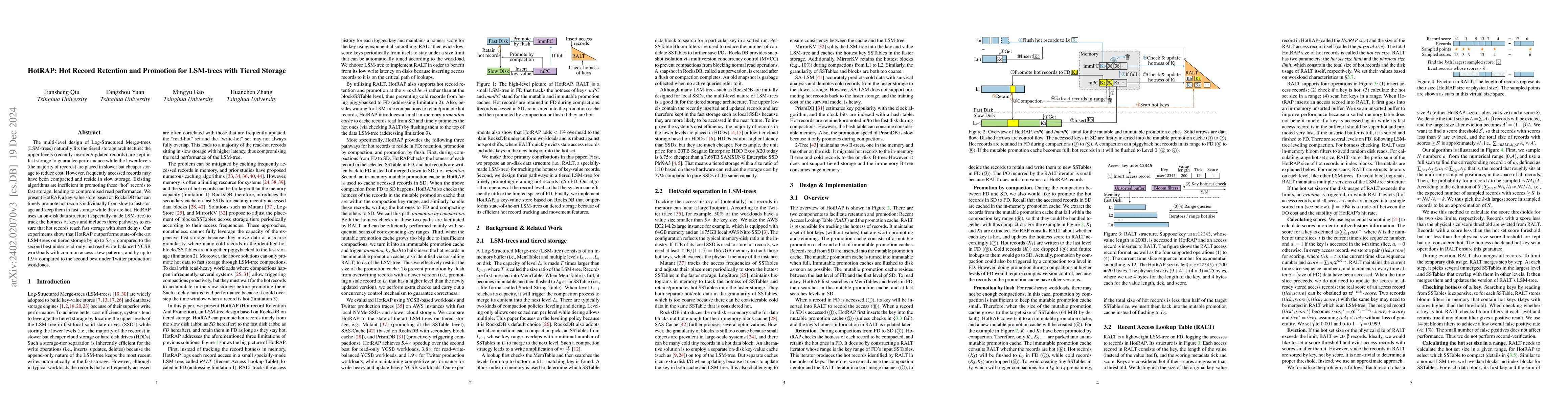 Thumbnail for HotRAP: Hot Record Retention and Promotion for LSM-trees with tiered
  storage