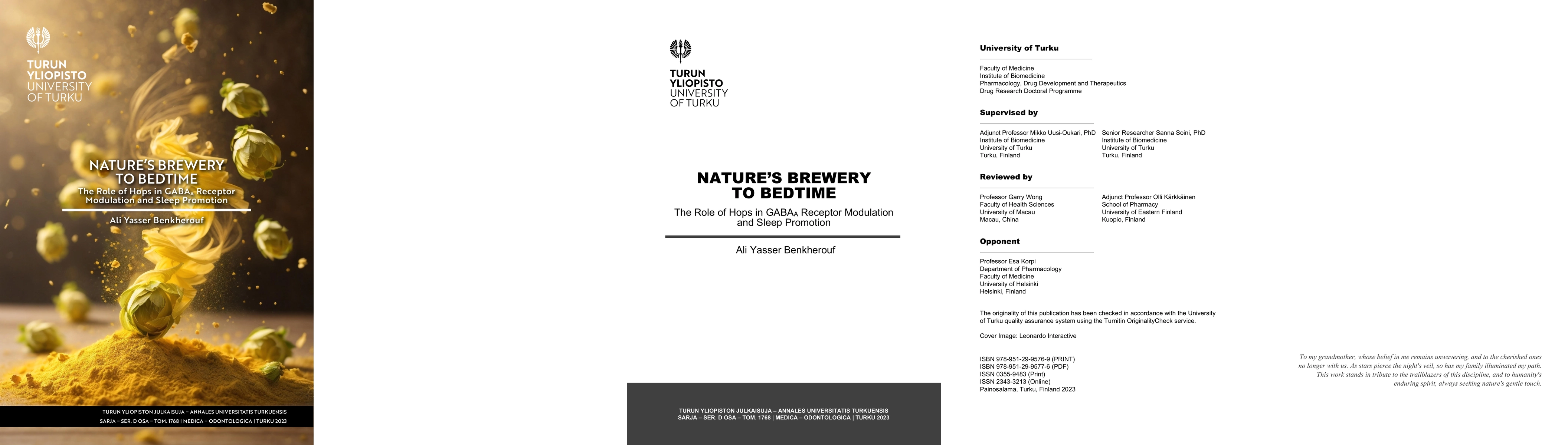 Thumbnail for Nature's Brewery to Bedtime: The Role of Hops in GABAA Receptor
  Modulation and Sleep Promotion