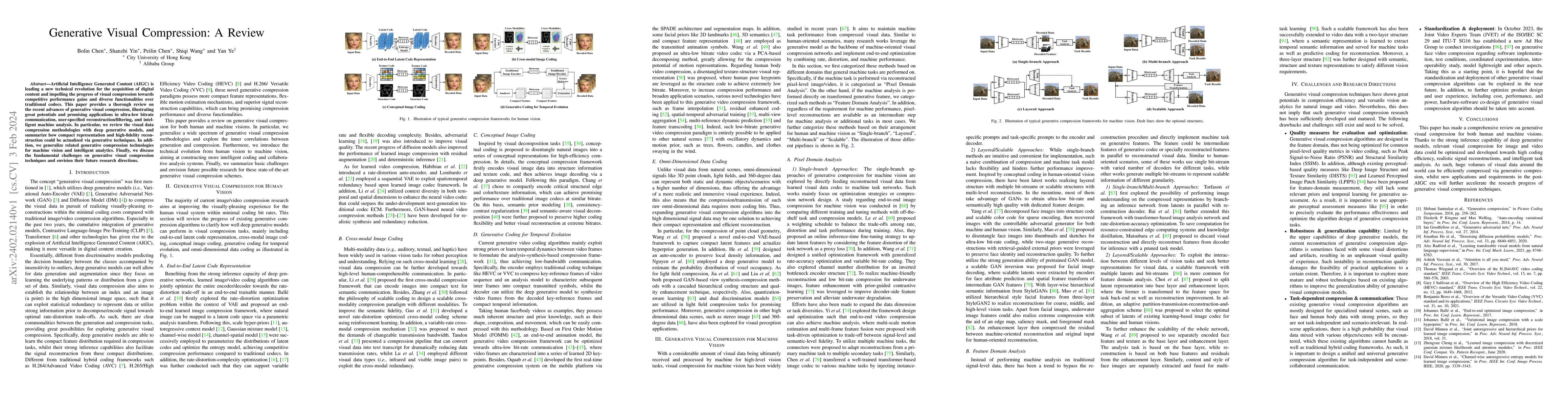 Thumbnail for Generative Visual Compression: A Review