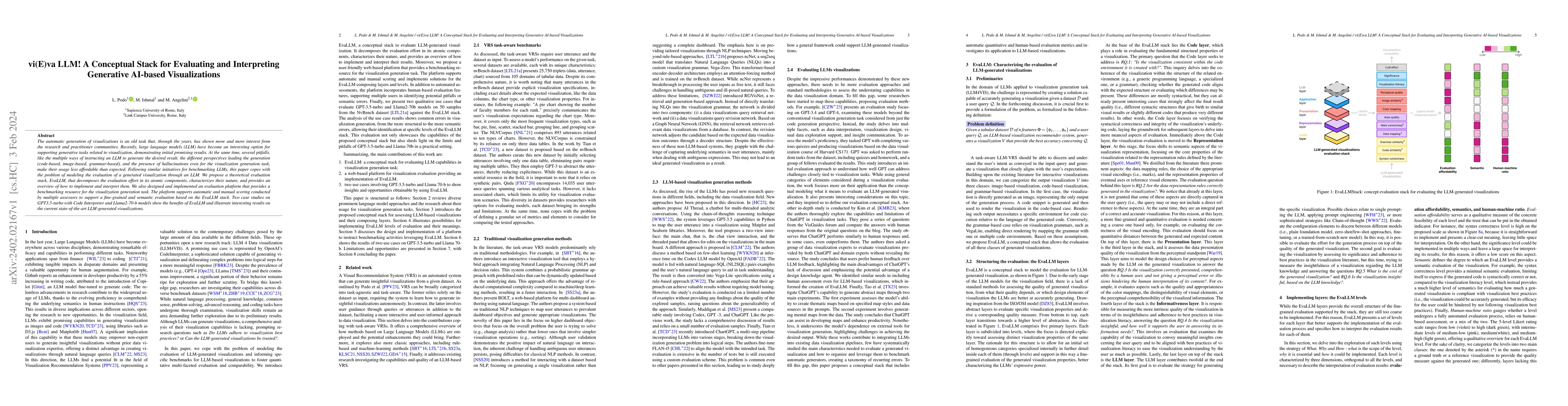 Thumbnail for Vi(E)va LLM! A Conceptual Stack for Evaluating and Interpreting
  Generative AI-based Visualizations