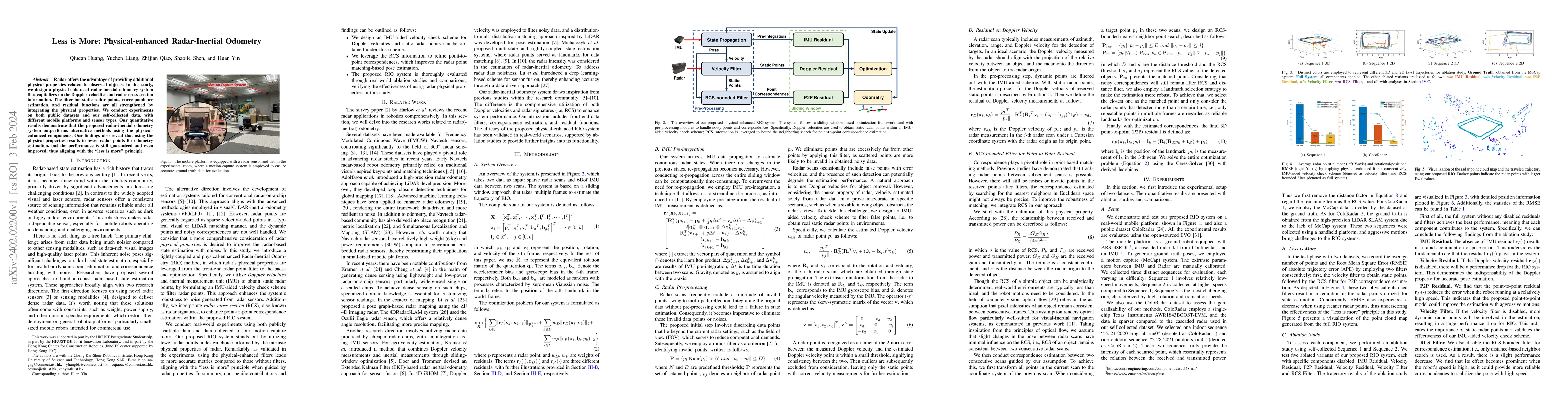 Thumbnail for Less is More: Physical-enhanced Radar-Inertial Odometry