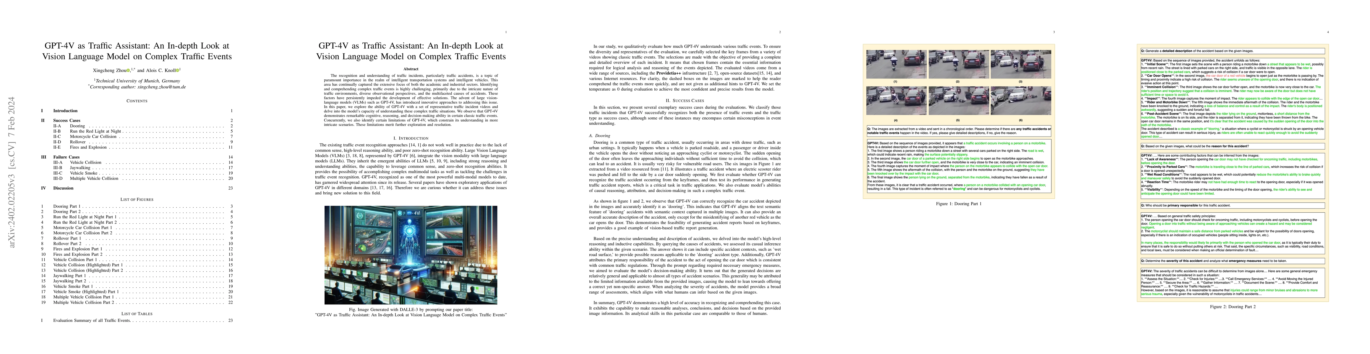 Thumbnail for GPT-4V as Traffic Assistant: An In-depth Look at Vision Language Model
  on Complex Traffic Events