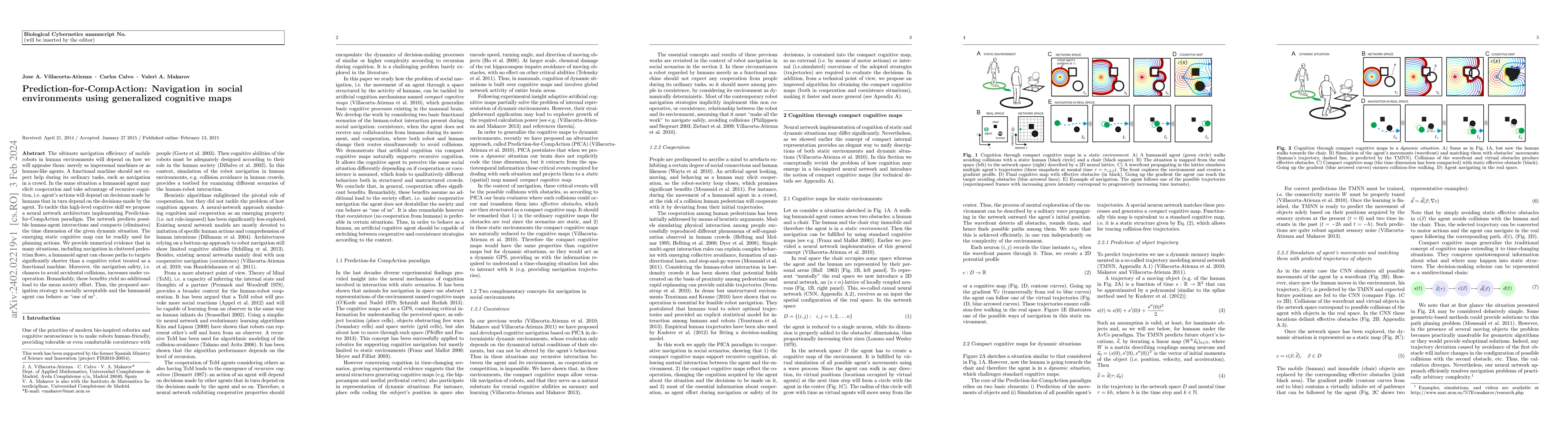 Thumbnail for Prediction-for-CompAction: navigation in social environments using
  generalized cognitive maps