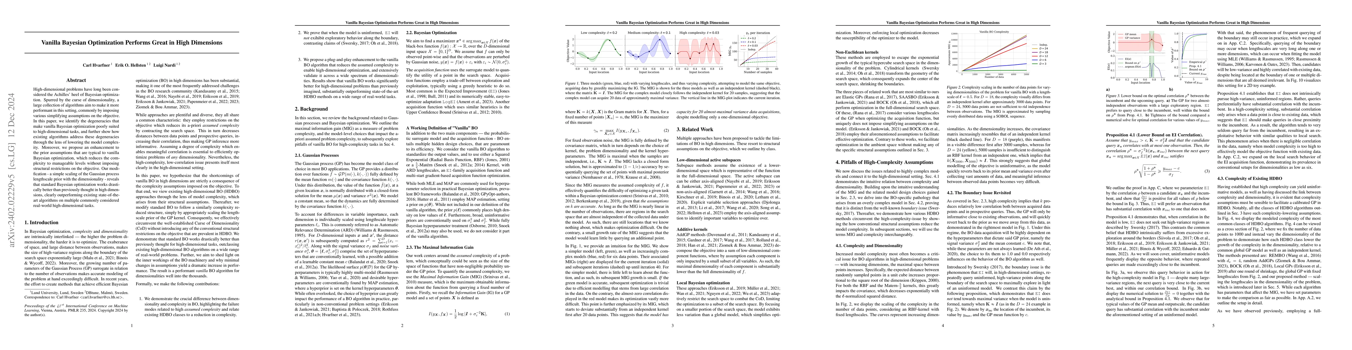 Thumbnail for Vanilla Bayesian Optimization Performs Great in High Dimensions