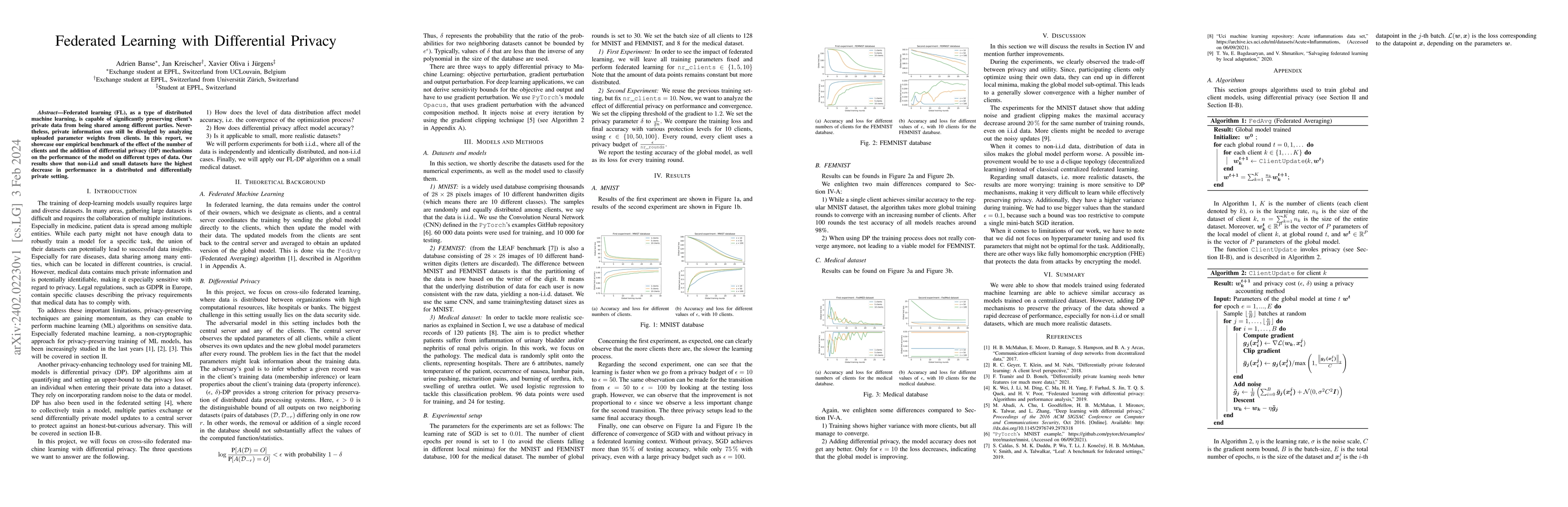 Thumbnail for Federated Learning with Differential Privacy