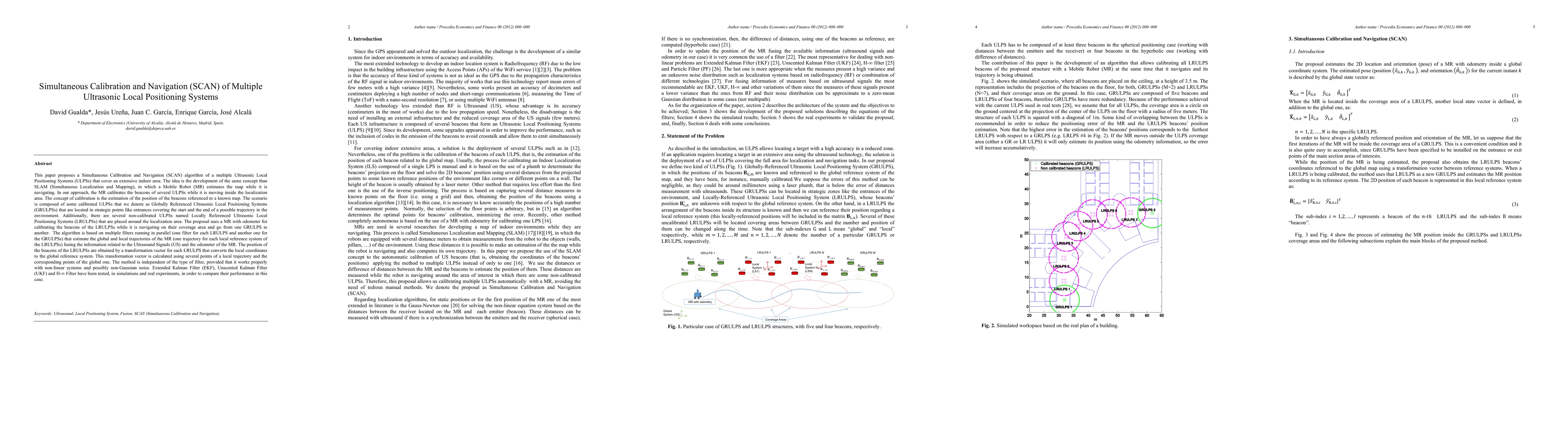 Thumbnail for Simultaneous Calibration and Navigation (SCAN) of Multiple Ultrasonic
  Local Positioning Systems