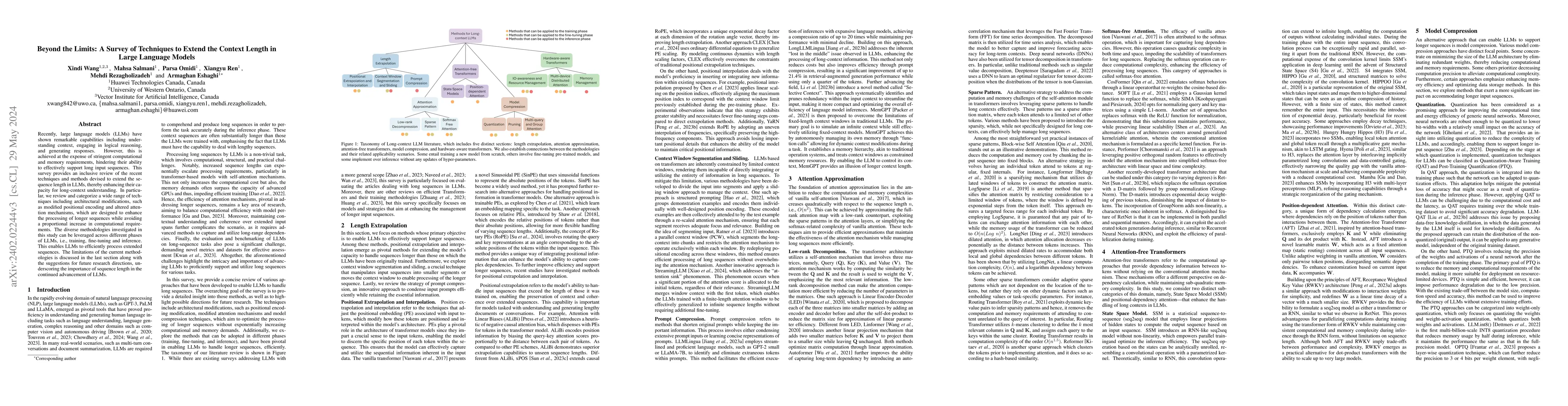 Thumbnail for Beyond the Limits: A Survey of Techniques to Extend the Context Length
  in Large Language Models