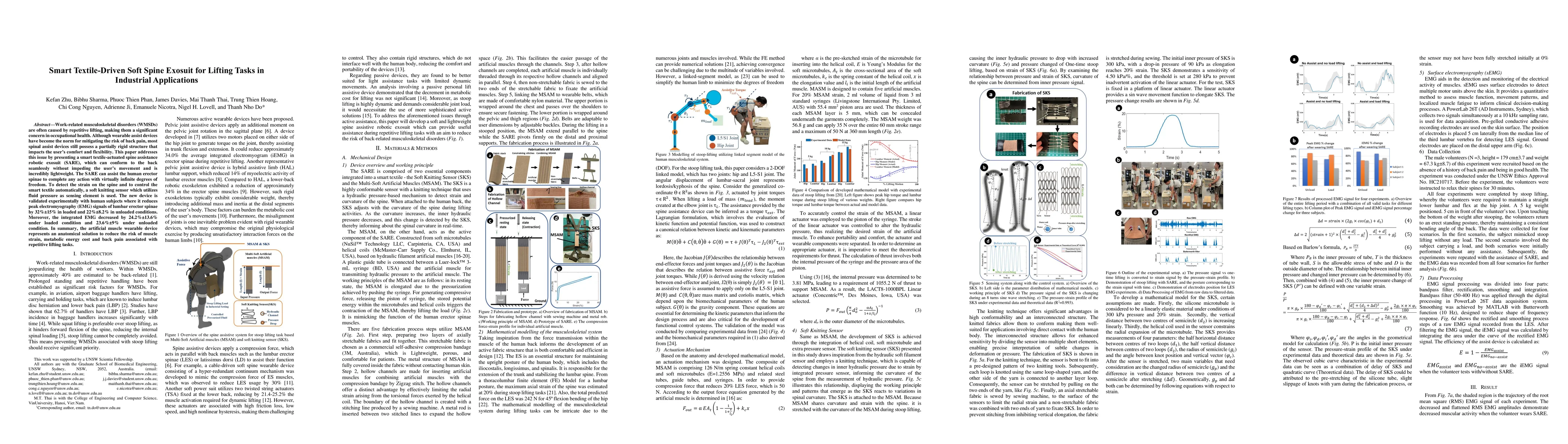Thumbnail for Smart Textile-Driven Soft Spine Exosuit for Lifting Tasks in Industrial
  Applications