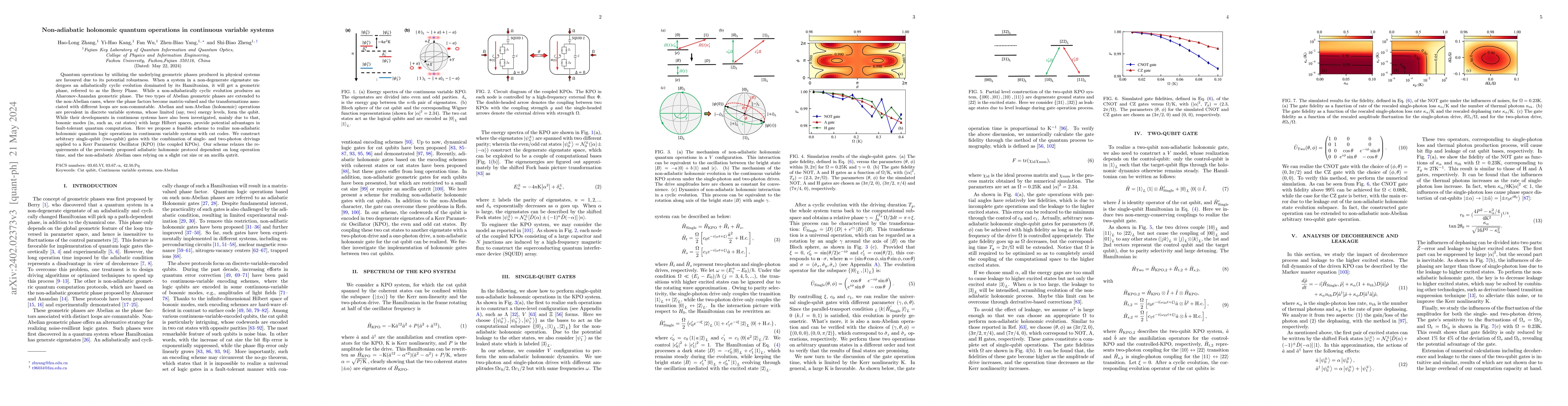 Thumbnail for Non-adiabatic holonomic quantum operations in continuous variable
  systems