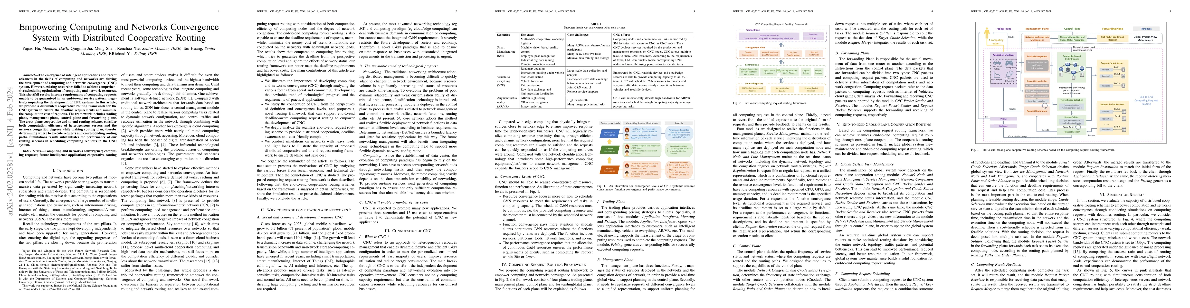Thumbnail for Empowering Computing and Networks Convergence System with Distributed
  Cooperative Routing