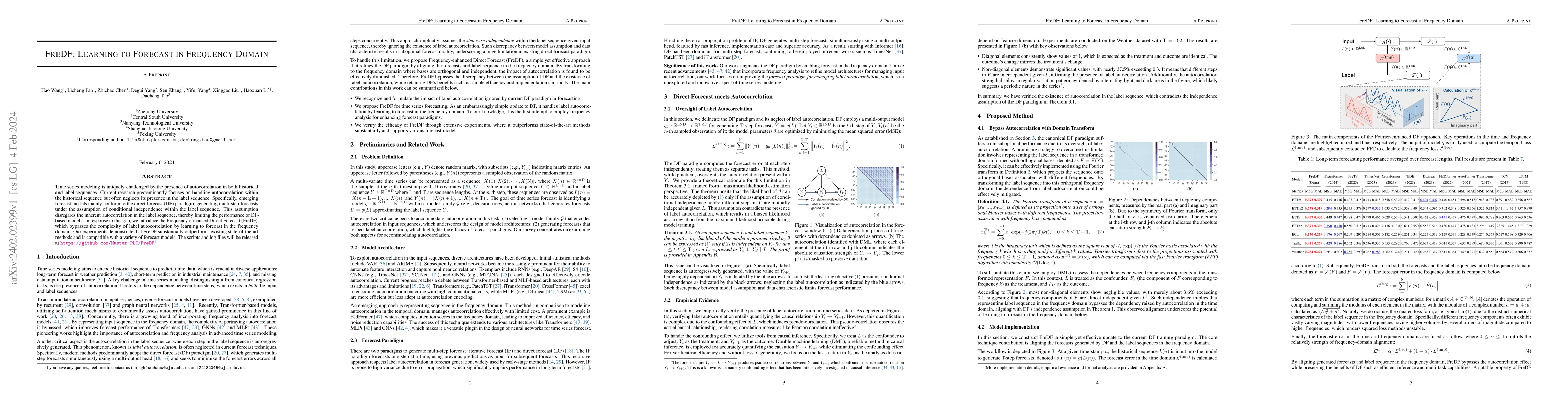 Thumbnail for FreDF: Learning to Forecast in Frequency Domain