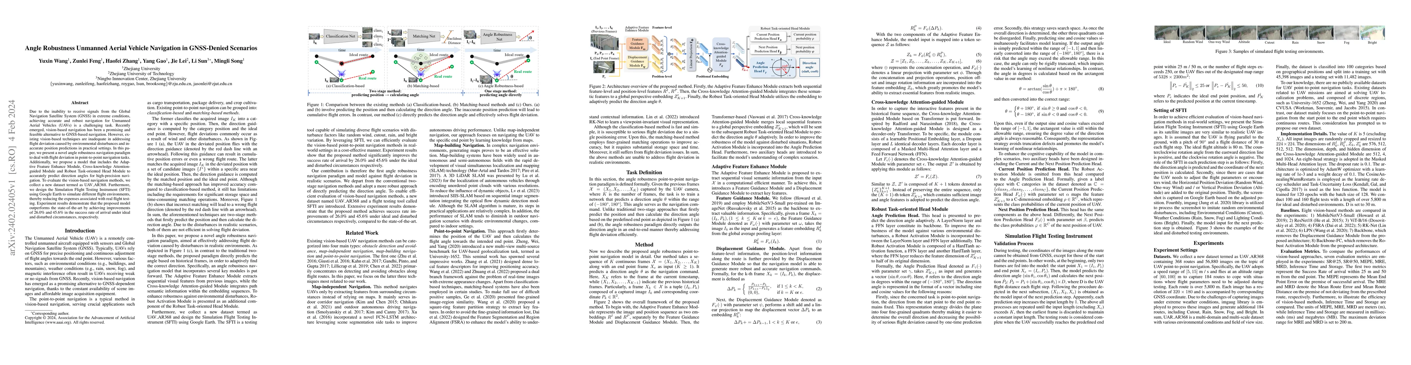 Thumbnail for Angle Robustness Unmanned Aerial Vehicle Navigation in GNSS-Denied
  Scenarios