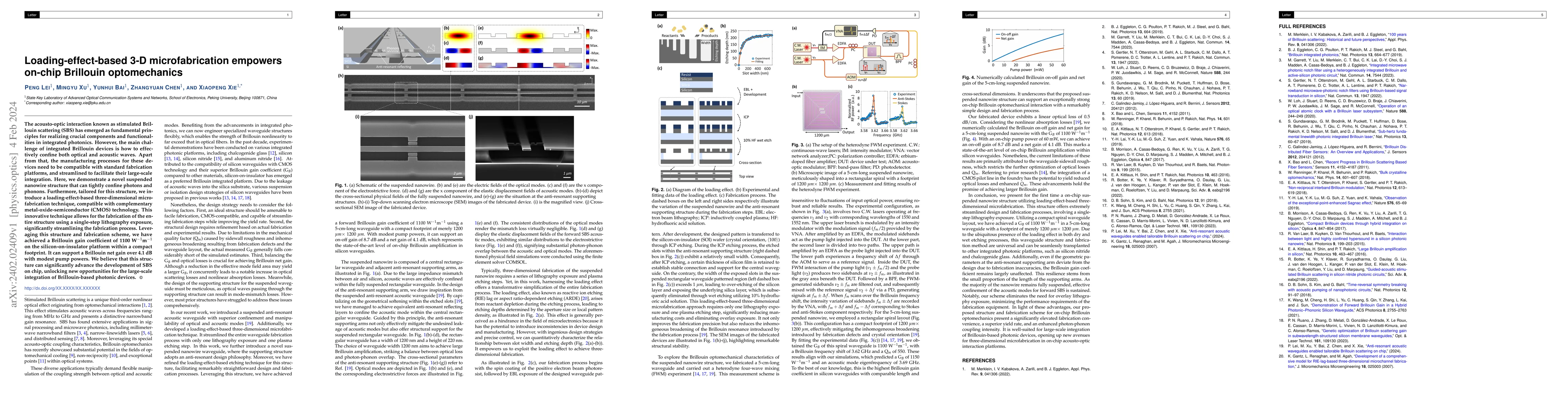 Thumbnail for Loading-effect-based 3-D microfabrication empowers on-chip Brillouin
  optomechanics