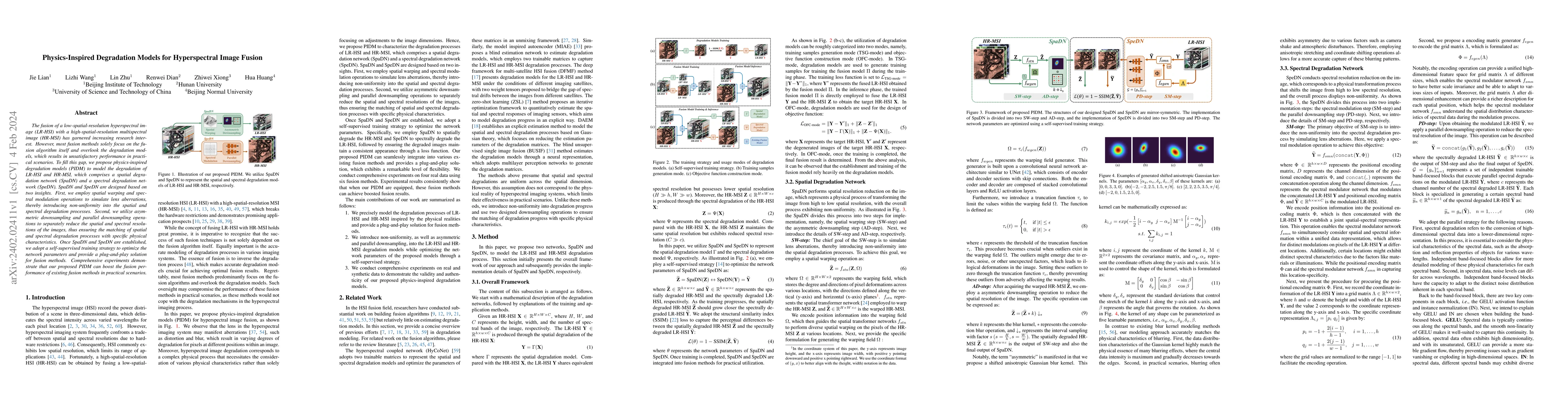 Thumbnail for Physics-Inspired Degradation Models for Hyperspectral Image Fusion