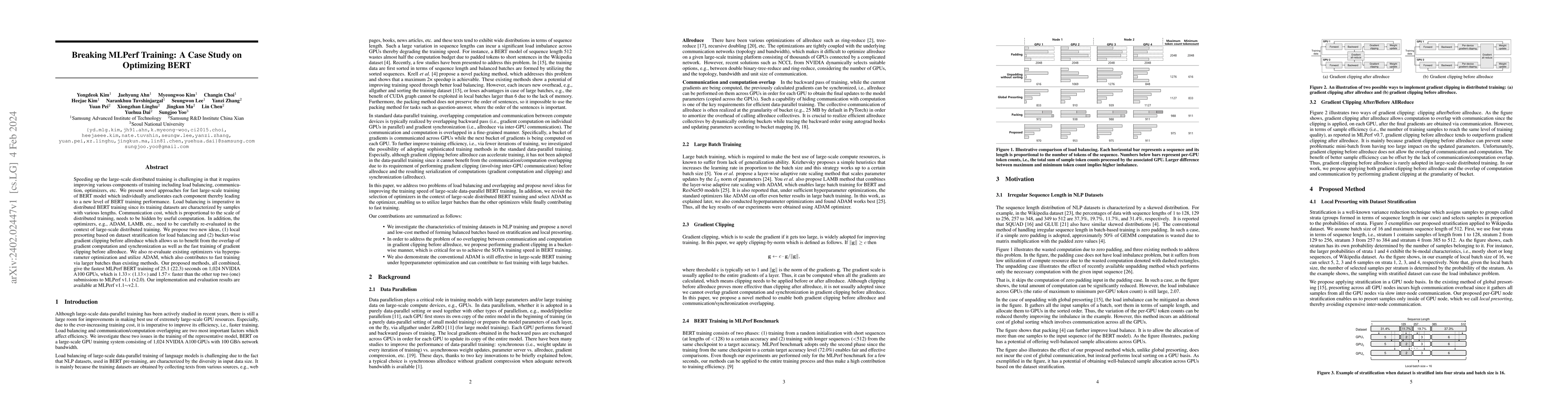 Thumbnail for Breaking MLPerf Training: A Case Study on Optimizing BERT