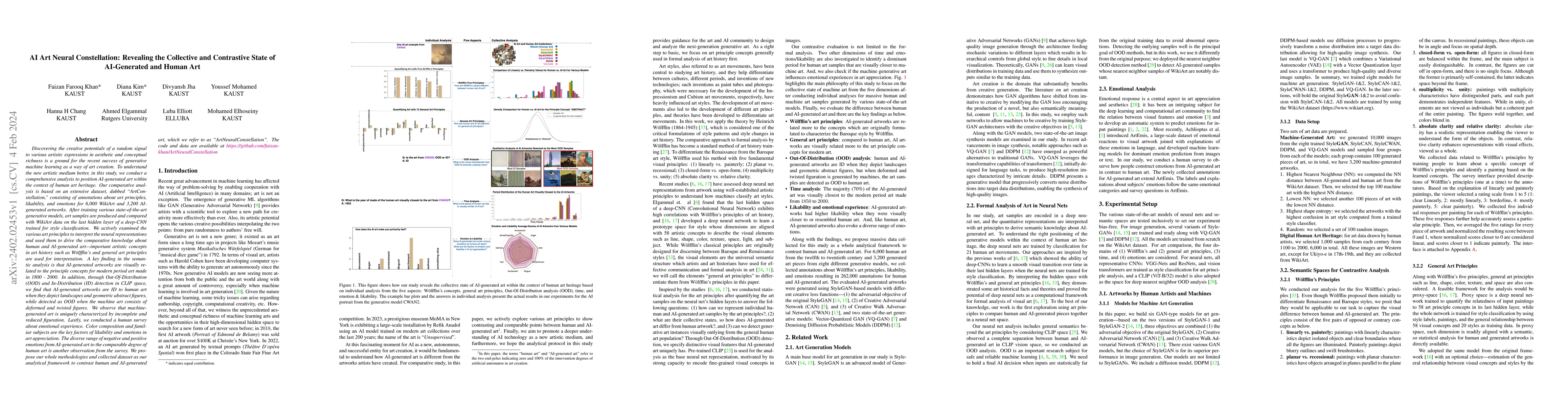 Thumbnail for AI Art Neural Constellation: Revealing the Collective and Contrastive
  State of AI-Generated and Human Art