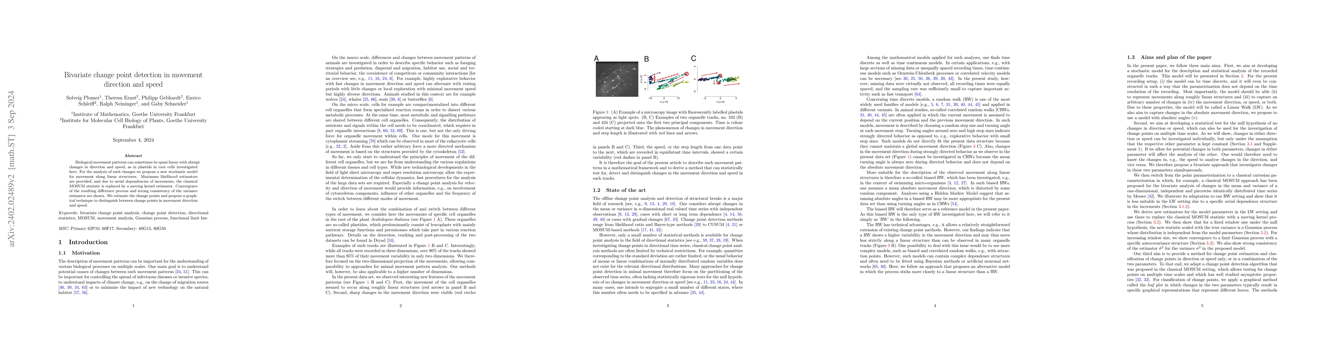 Thumbnail for Bivariate change point detection in movement direction and speed