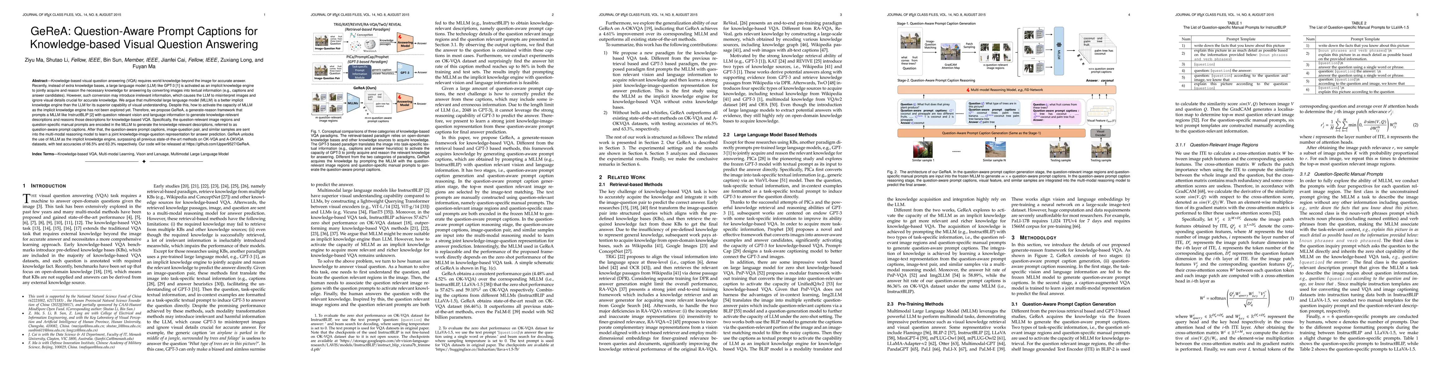 Thumbnail for GeReA: Question-Aware Prompt Captions for Knowledge-based Visual
  Question Answering