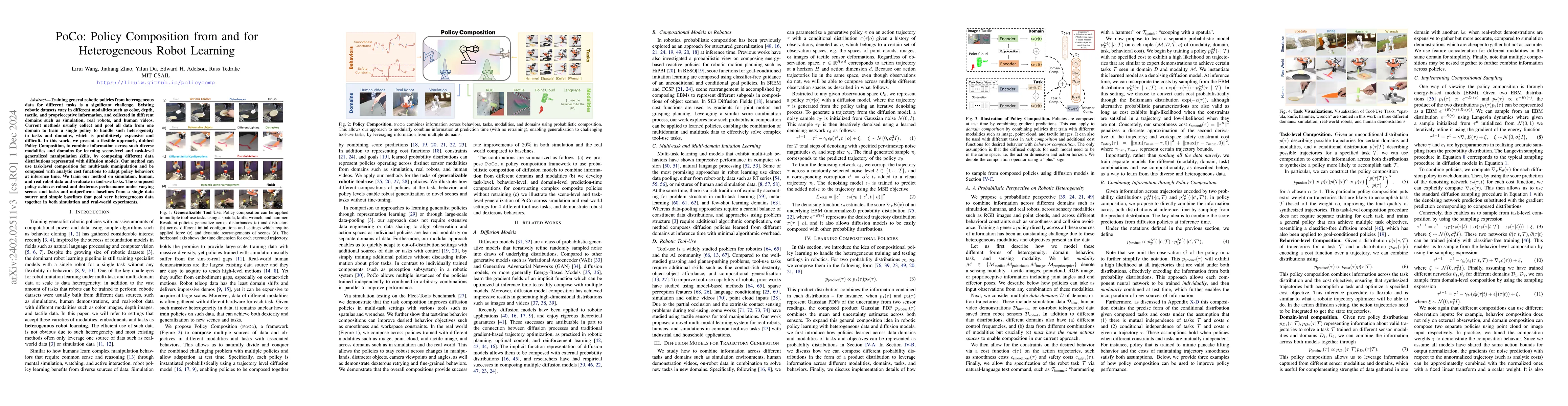 Thumbnail for PoCo: Policy Composition from and for Heterogeneous Robot Learning