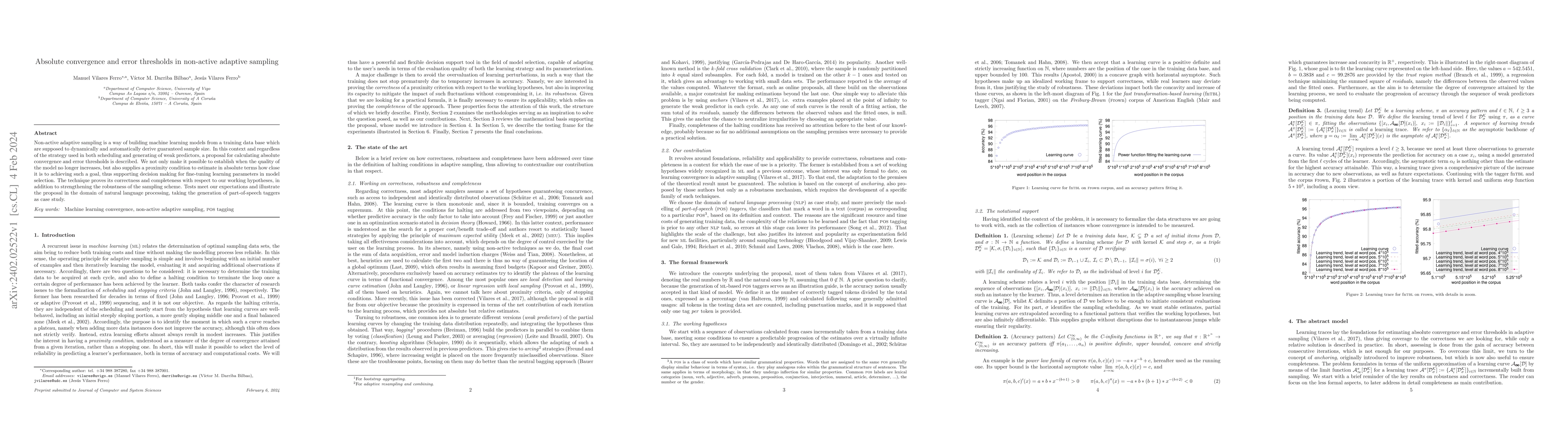 Thumbnail for Absolute convergence and error thresholds in non-active adaptive
  sampling