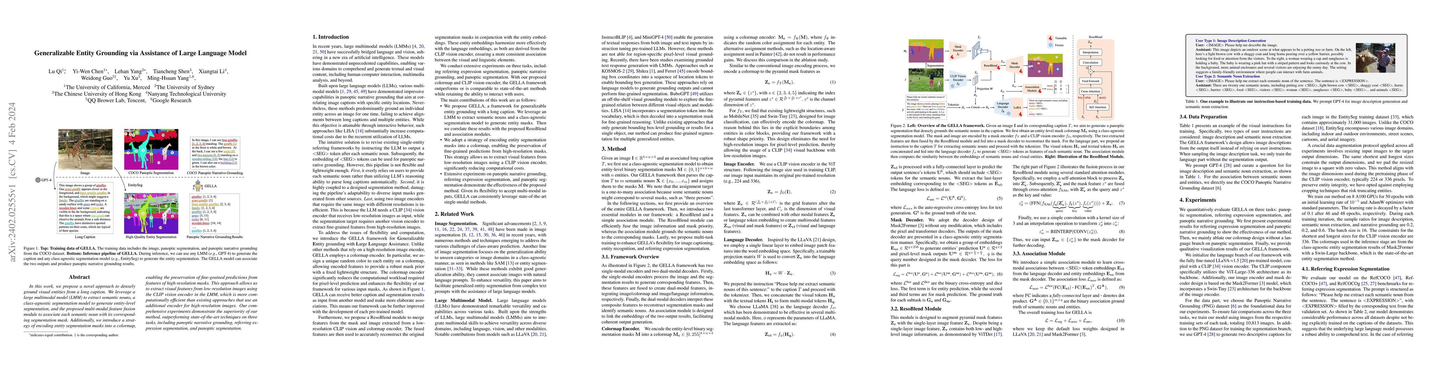 Thumbnail for Generalizable Entity Grounding via Assistance of Large Language Model