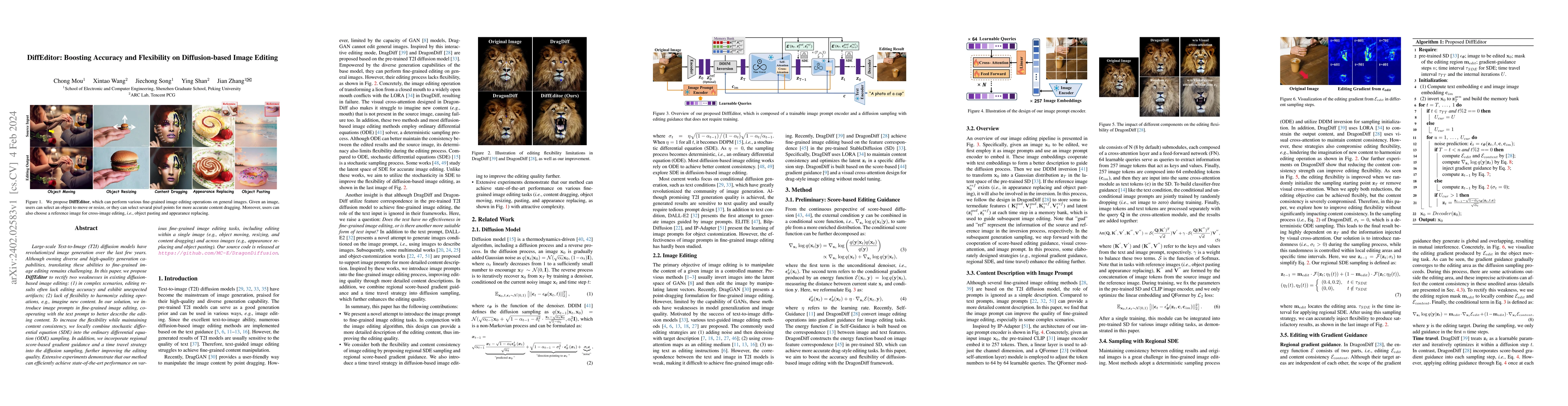 Thumbnail for DiffEditor: Boosting Accuracy and Flexibility on Diffusion-based Image
  Editing