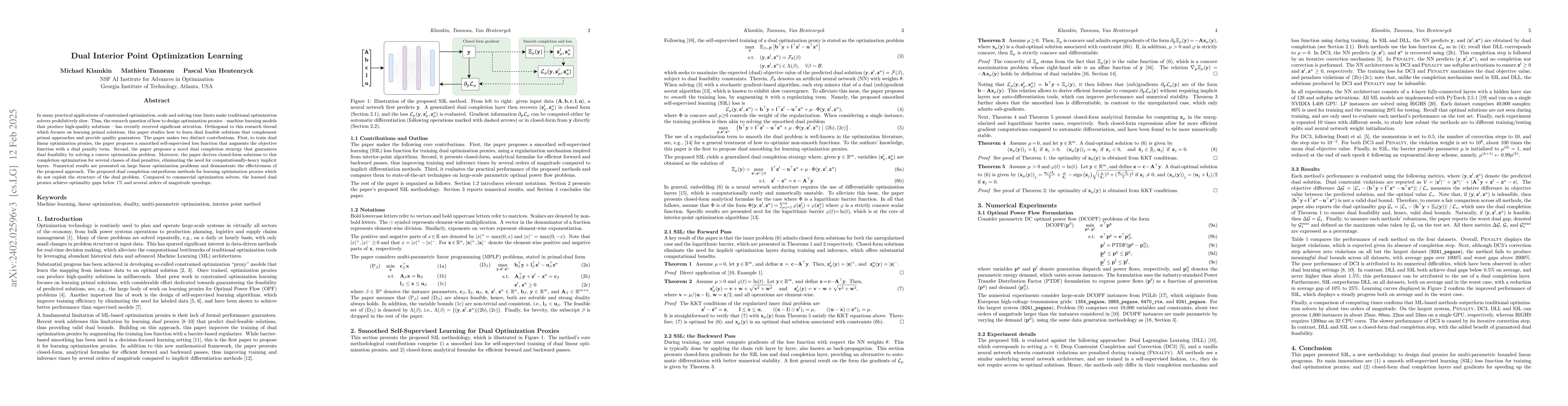 Thumbnail for Dual Interior-Point Optimization Learning