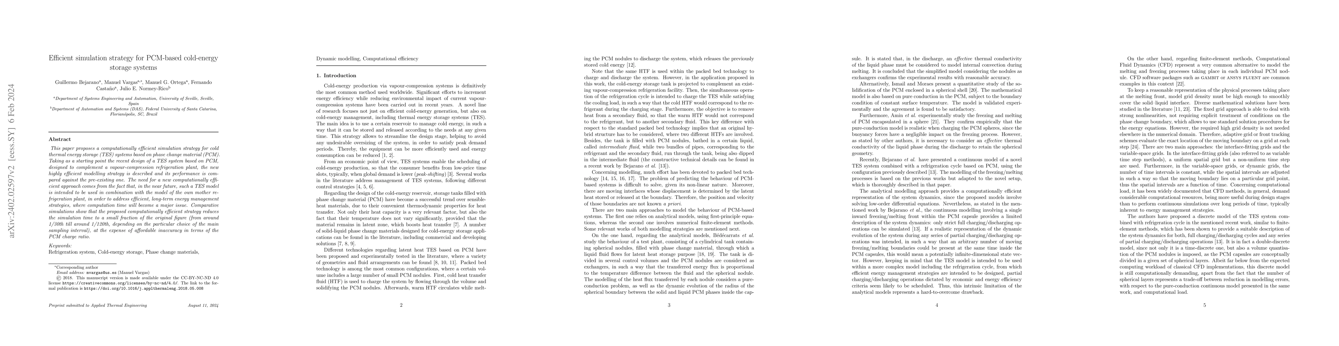 Thumbnail for Efficient simulation strategy for PCM-based cold-energy storage systems