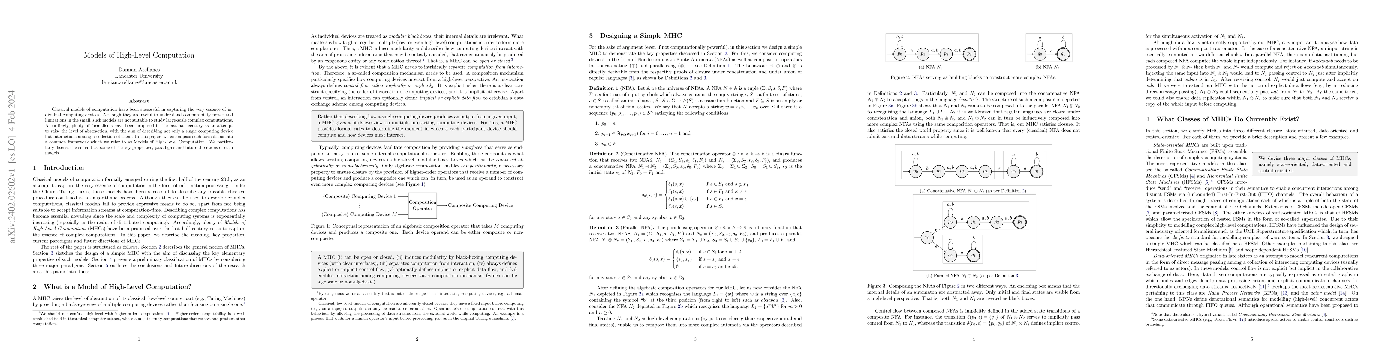 Thumbnail for Models of High-Level Computation