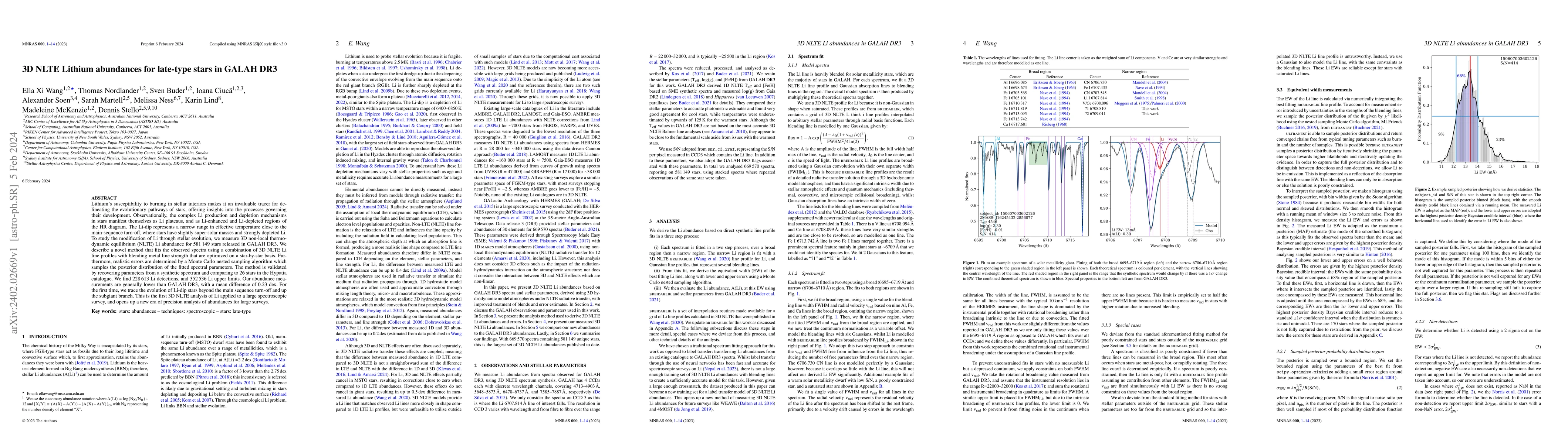 Thumbnail for 3D NLTE Lithium abundances for late-type stars in GALAH DR3