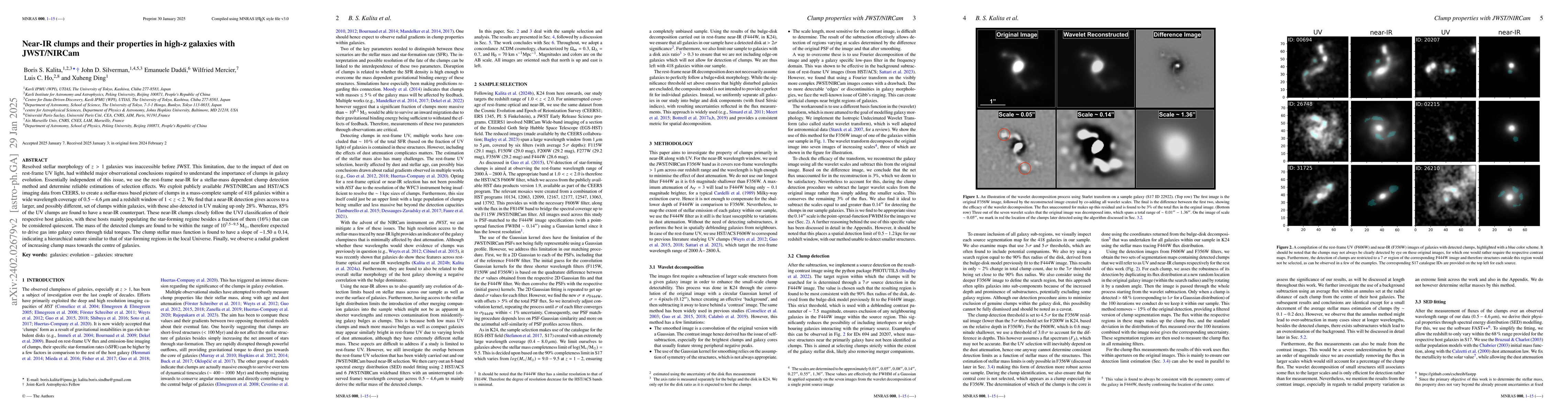 Thumbnail for Near-IR clumps and their properties in high-z galaxies with JWST/NIRCam