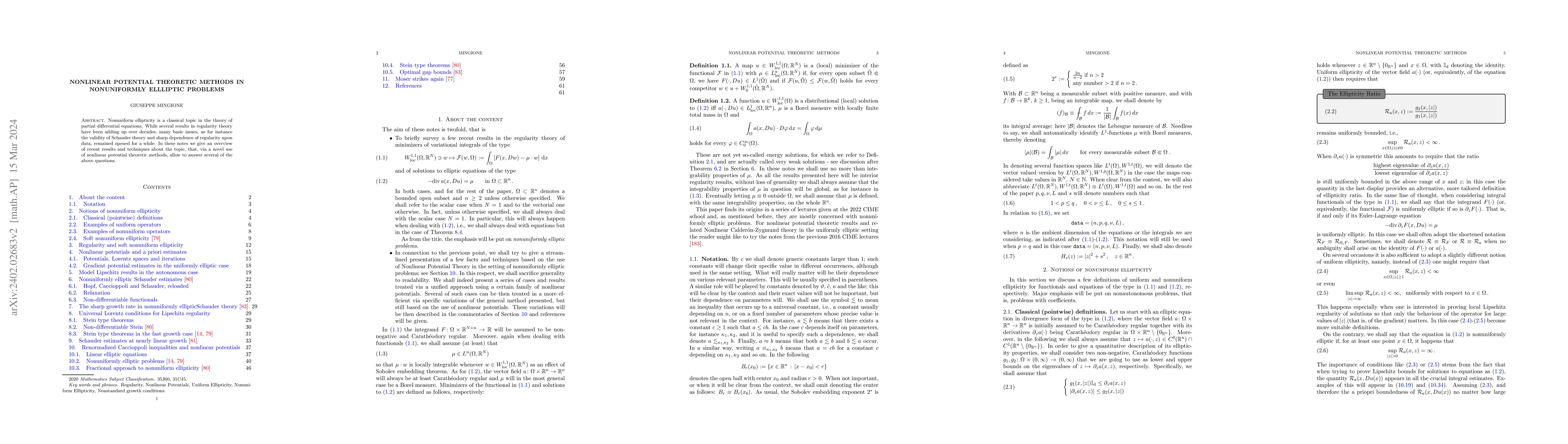 Thumbnail for Nonlinear potential theoretic methods in nonuniformly ellliptic problems
