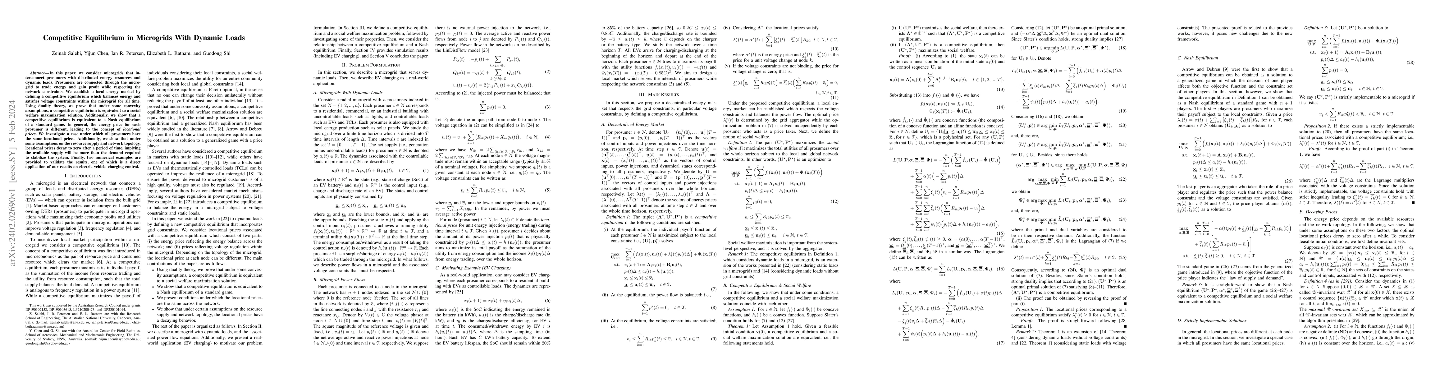Thumbnail for Competitive Equilibrium in Microgrids With Dynamic Loads