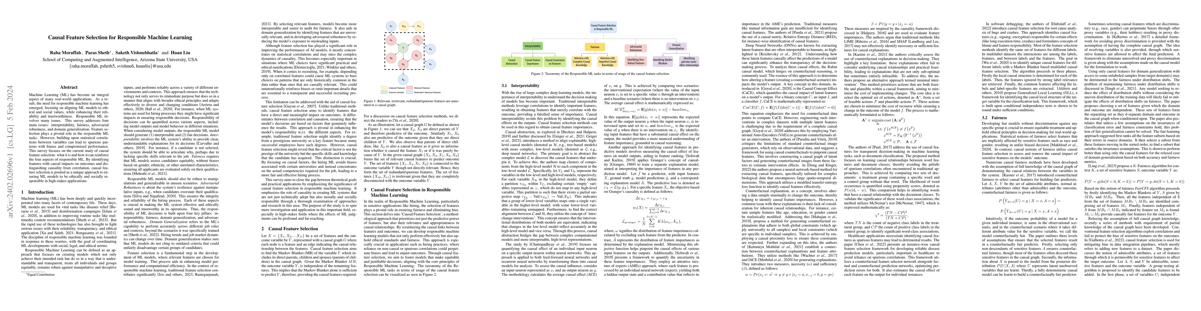 Thumbnail for Causal Feature Selection for Responsible Machine Learning