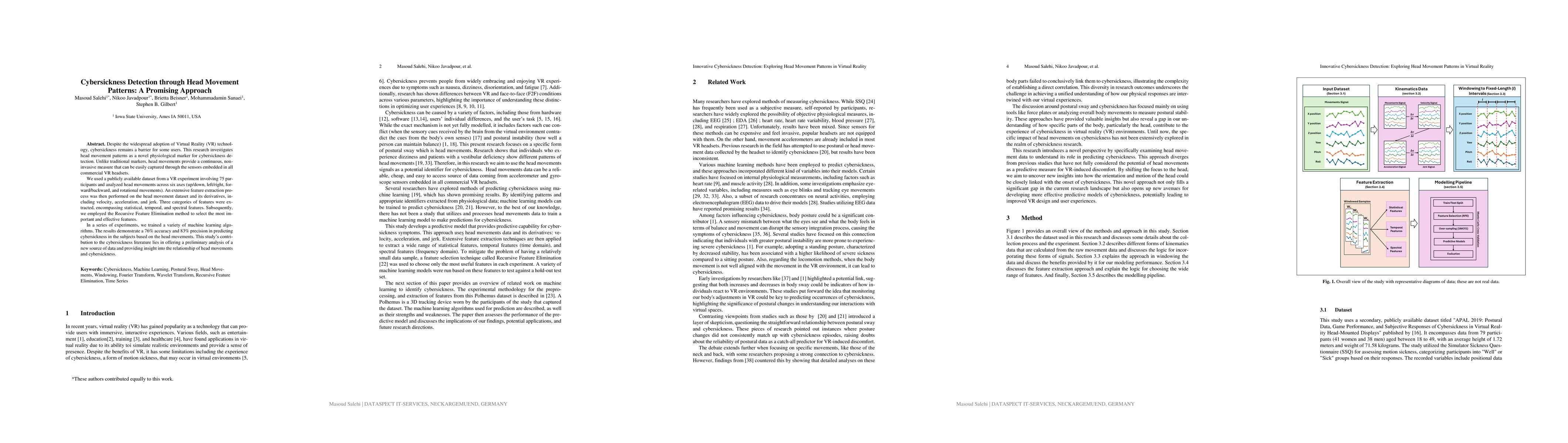Thumbnail for Cybersickness Detection through Head Movement Patterns: A Promising
  Approach