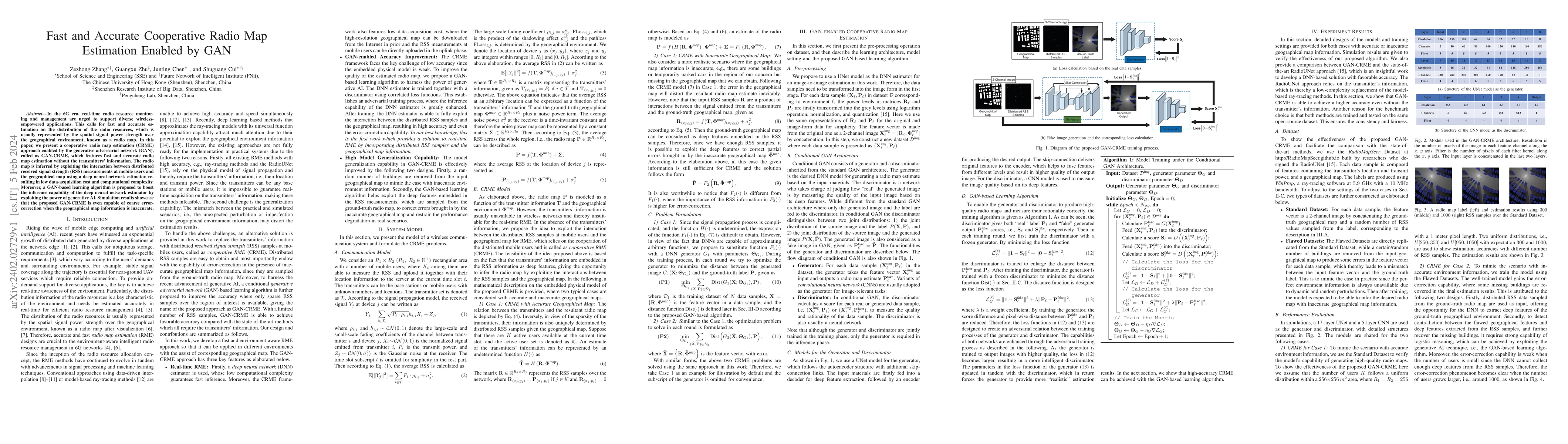 Thumbnail for Fast and Accurate Cooperative Radio Map Estimation Enabled by GAN