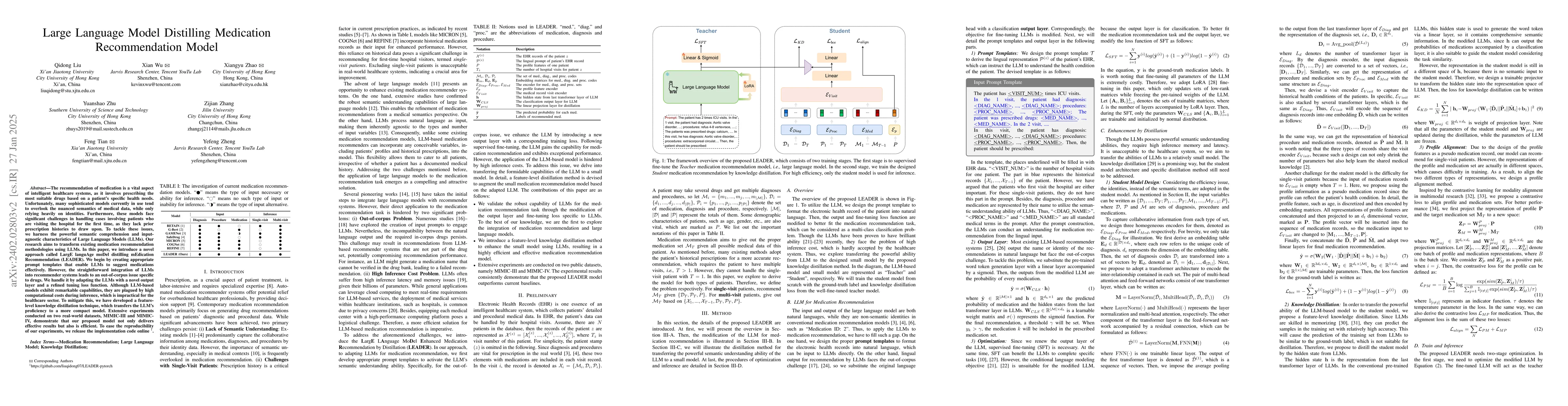 Thumbnail for Large Language Model Distilling Medication Recommendation Model