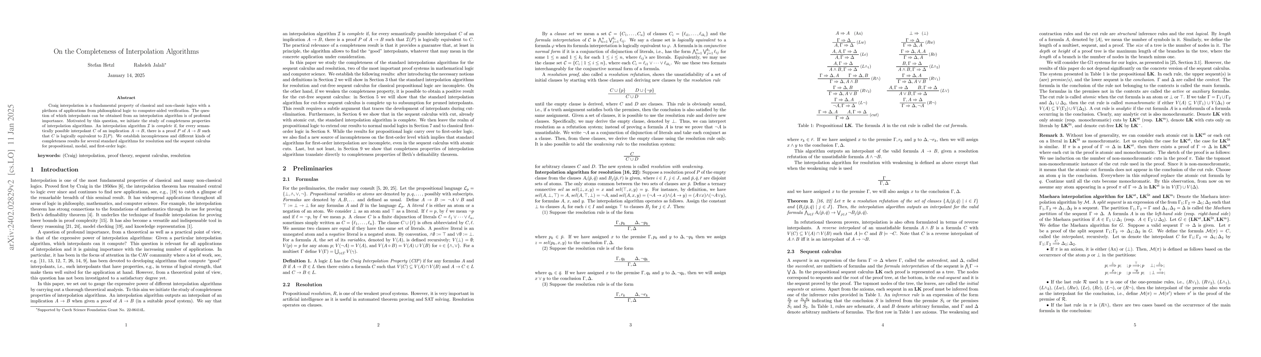 Thumbnail for On the Completeness of Interpolation Algorithms