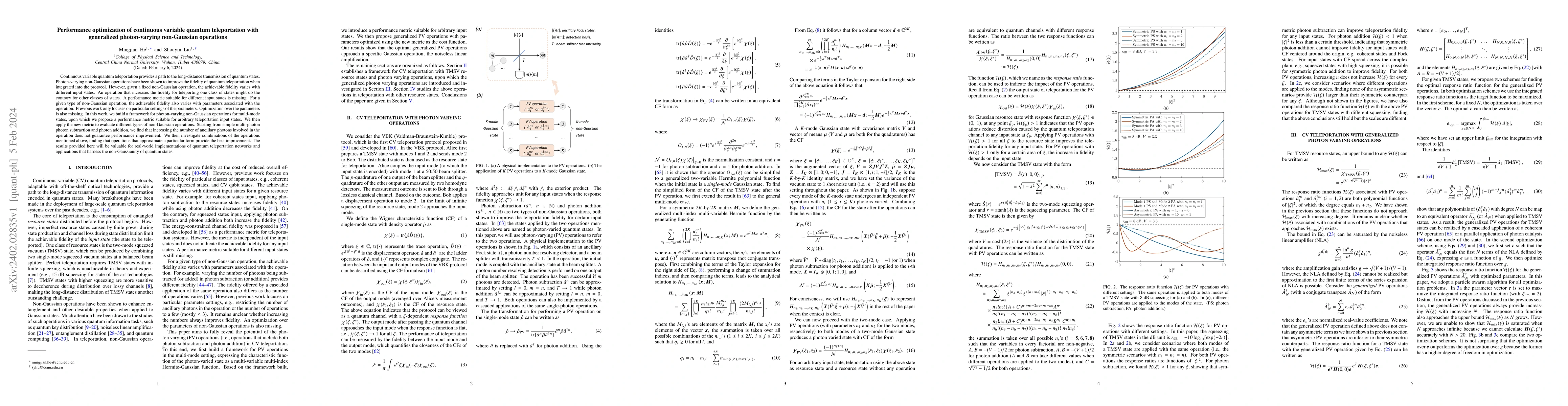 Thumbnail for Performance optimization of continuous variable quantum teleportation
  with generalized photon-varying non-Gaussian operations