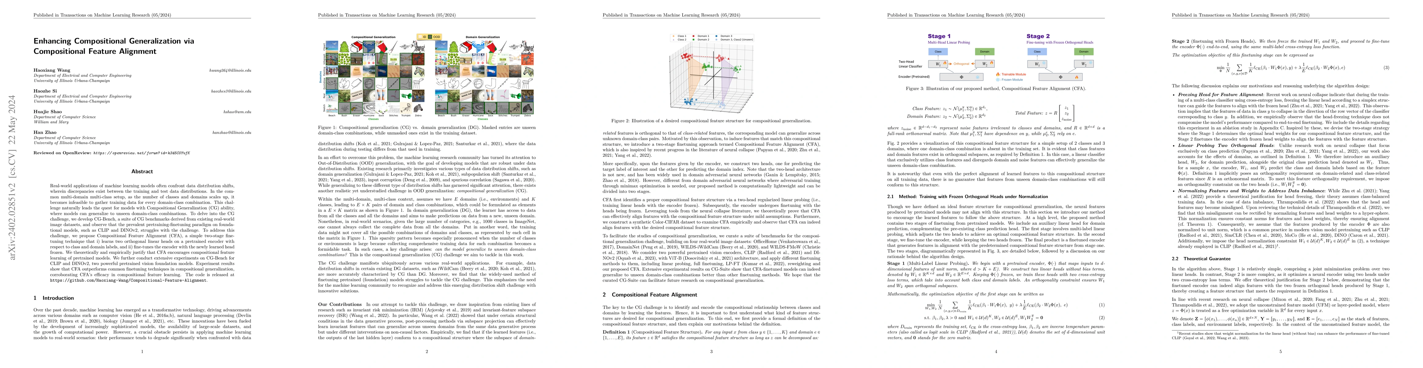 Thumbnail for Enhancing Compositional Generalization via Compositional Feature
  Alignment