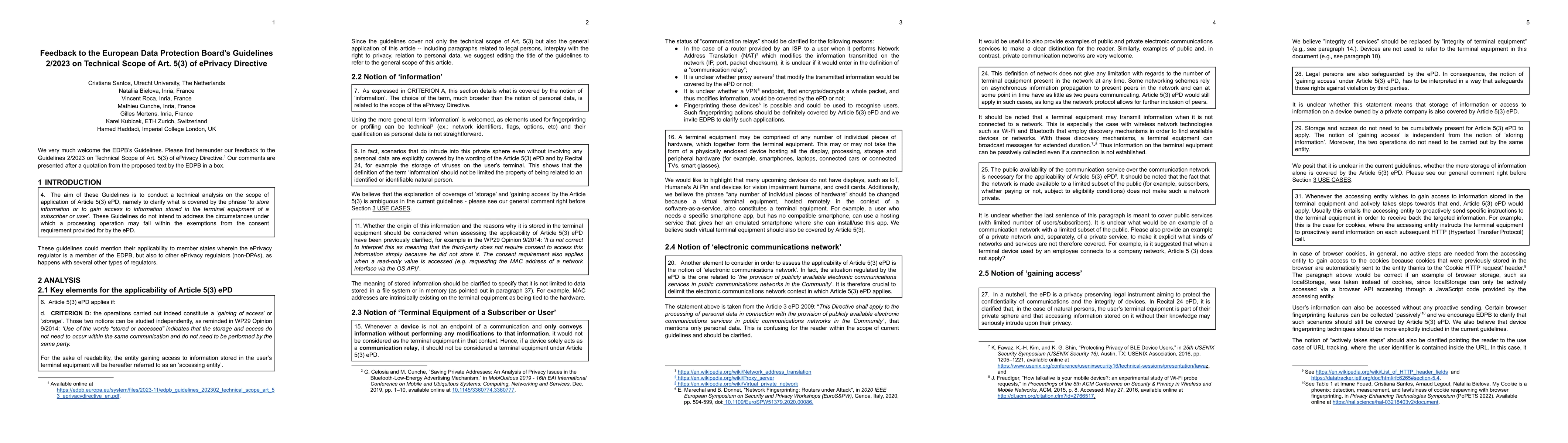 Thumbnail for Feedback to the European Data Protection Board's Guidelines 2/2023 on
  Technical Scope of Art. 5(3) of ePrivacy Directive