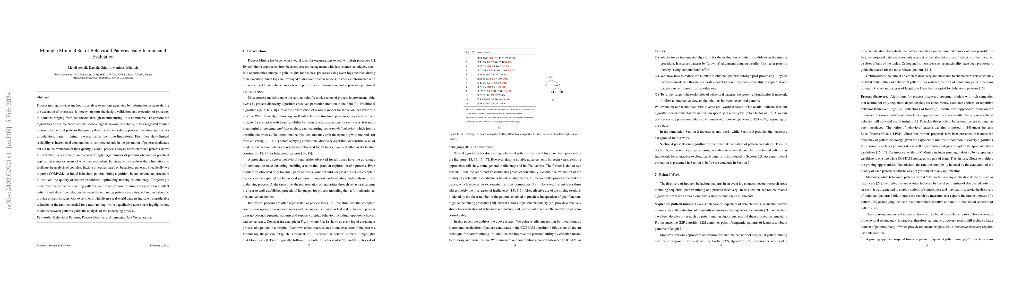 Thumbnail for Mining a Minimal Set of Behavioral Patterns using Incremental Evaluation