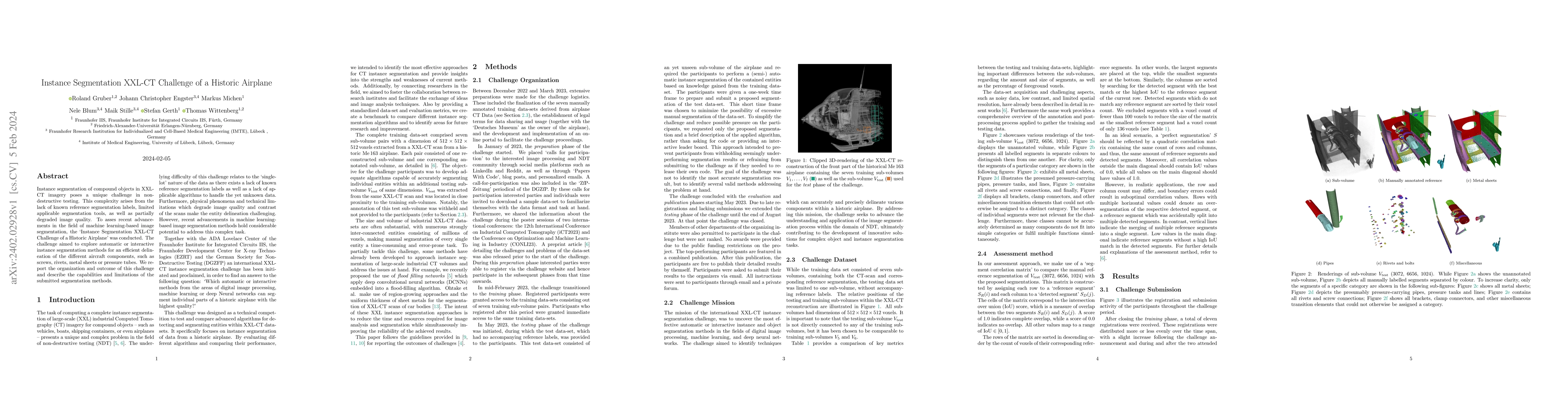 Thumbnail for Instance Segmentation XXL-CT Challenge of a Historic Airplane