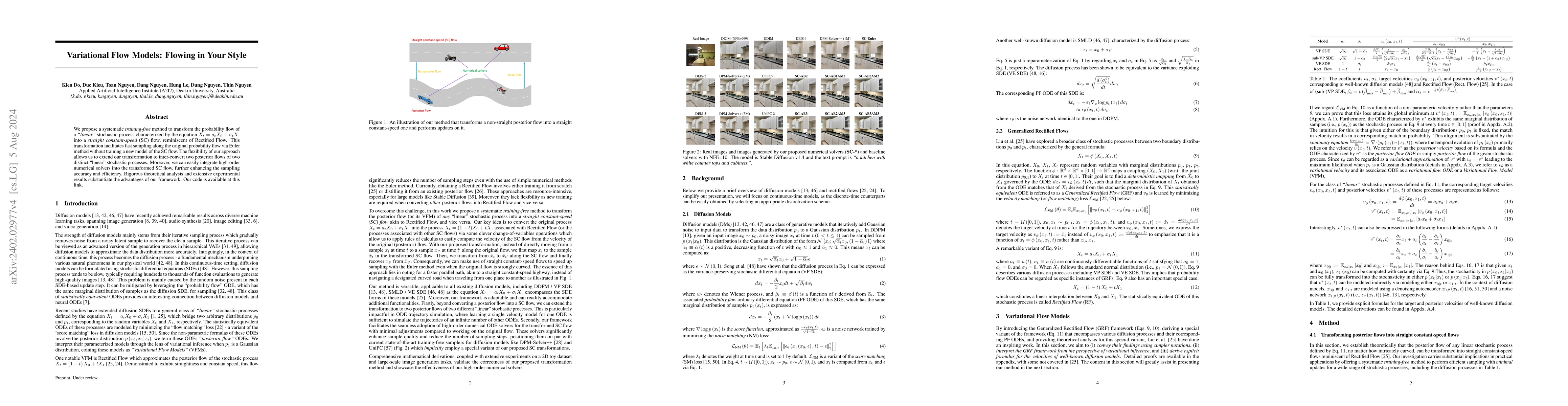 Thumbnail for Variational Flow Models: Flowing in Your Style