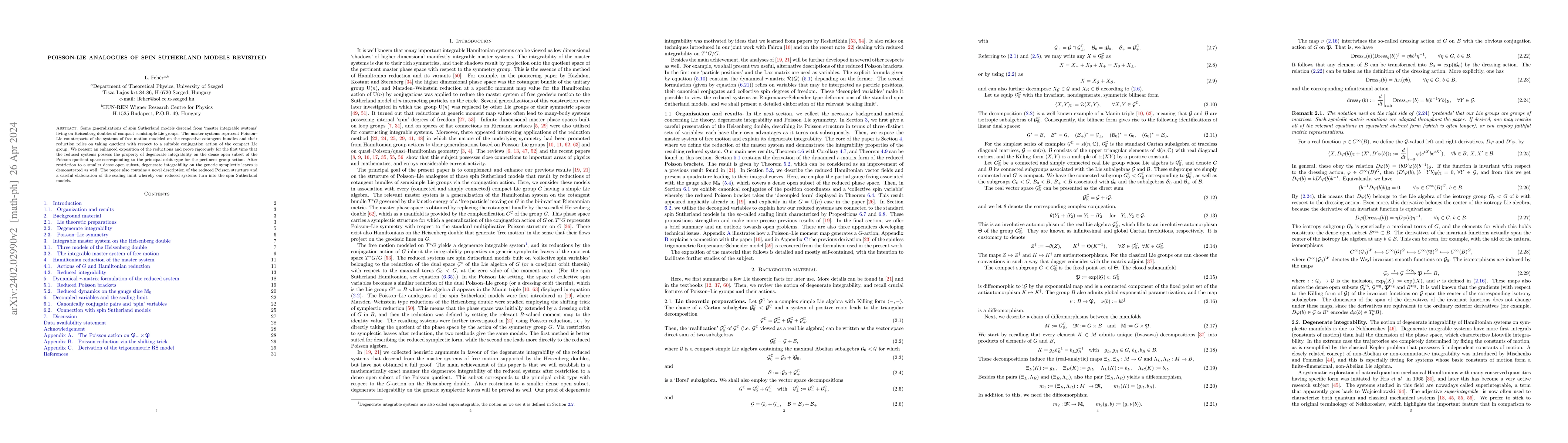 Thumbnail for Poisson-Lie analogues of spin Sutherland models revisited