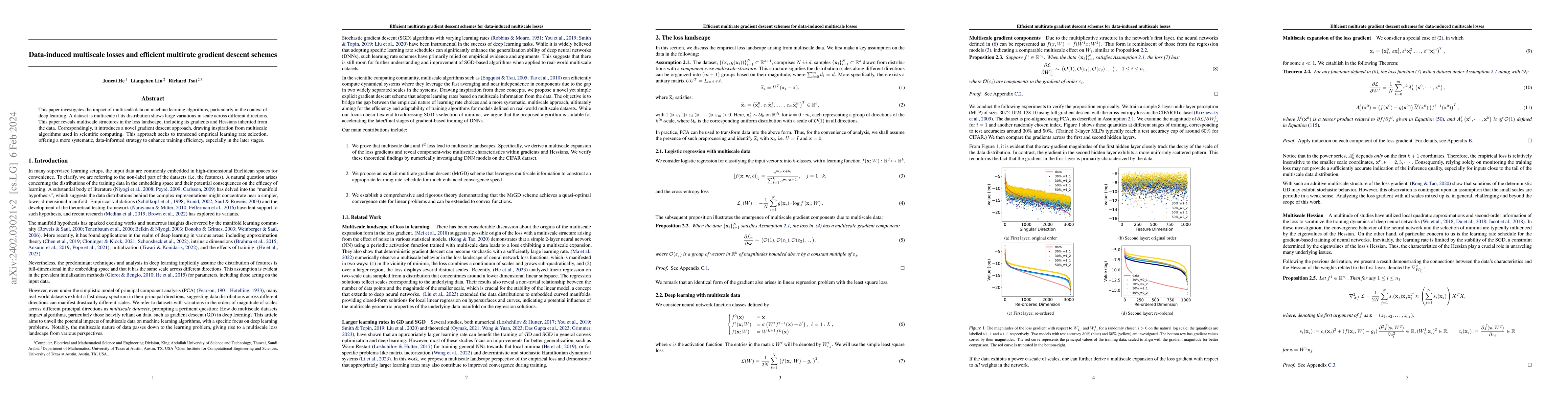 Thumbnail for Data-induced multiscale losses and efficient multirate gradient descent
  schemes