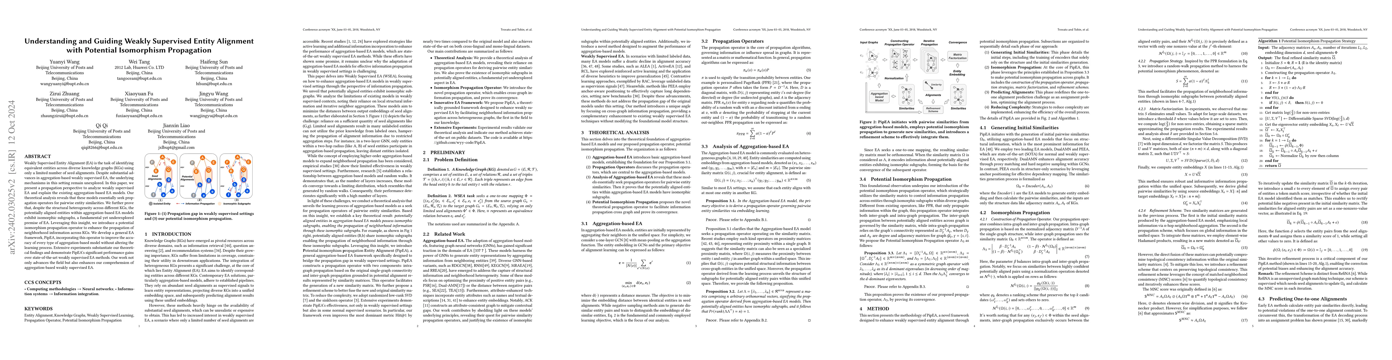 Thumbnail for Understanding and Guiding Weakly Supervised Entity Alignment with
  Potential Isomorphism Propagation