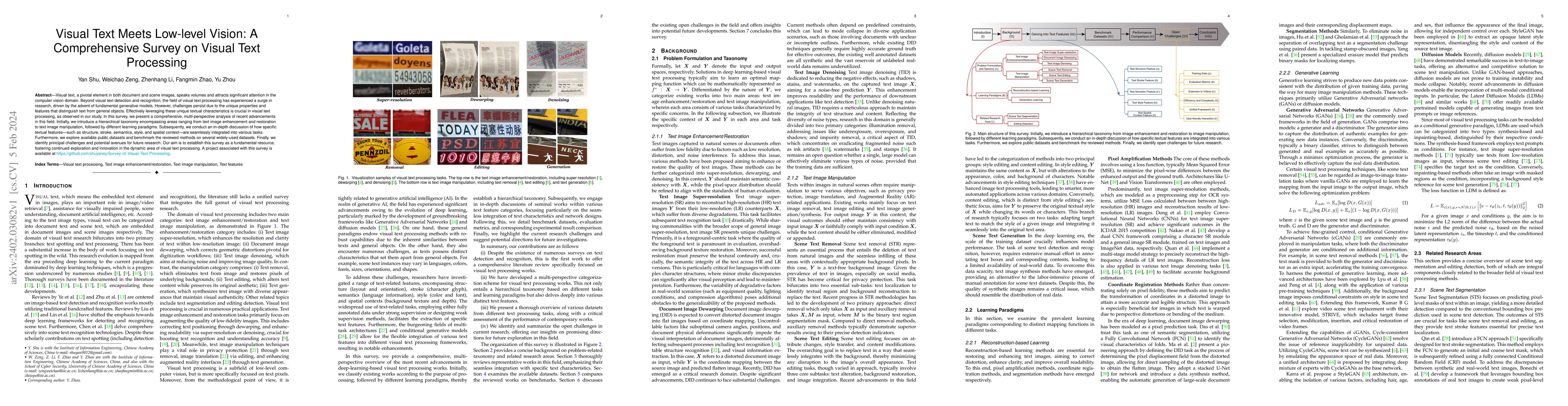 Thumbnail for Visual Text Meets Low-level Vision: A Comprehensive Survey on Visual
  Text Processing