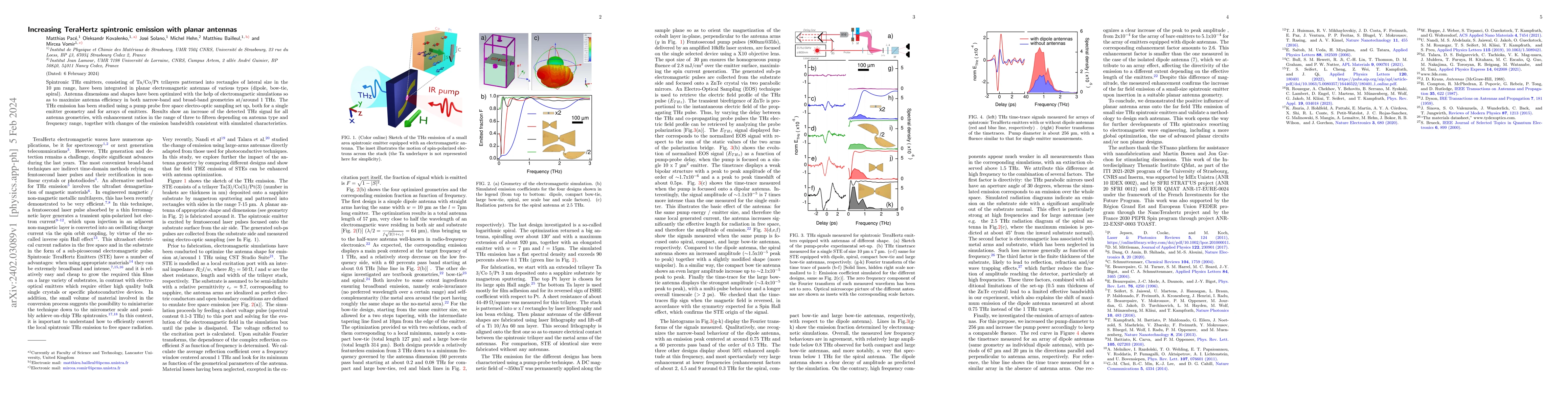 Thumbnail for Increasing TeraHertz spintronic emission with planar antennas