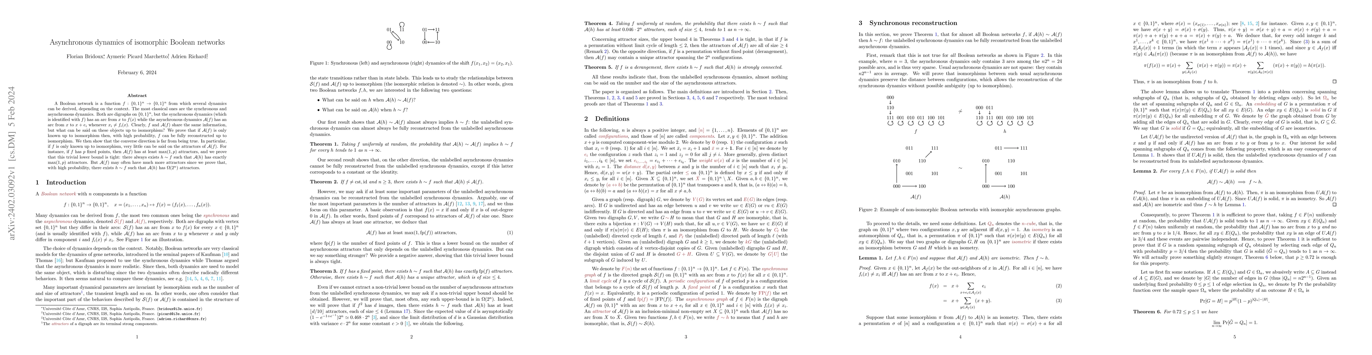 Thumbnail for Asynchronous dynamics of isomorphic Boolean networks